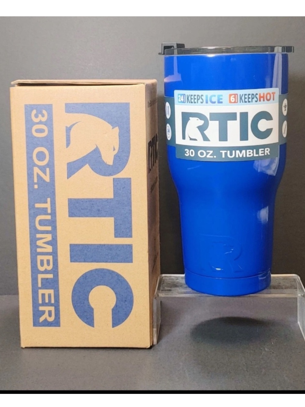 RARE RTIC BRIGHT BLUE 30 oz. Tumbler